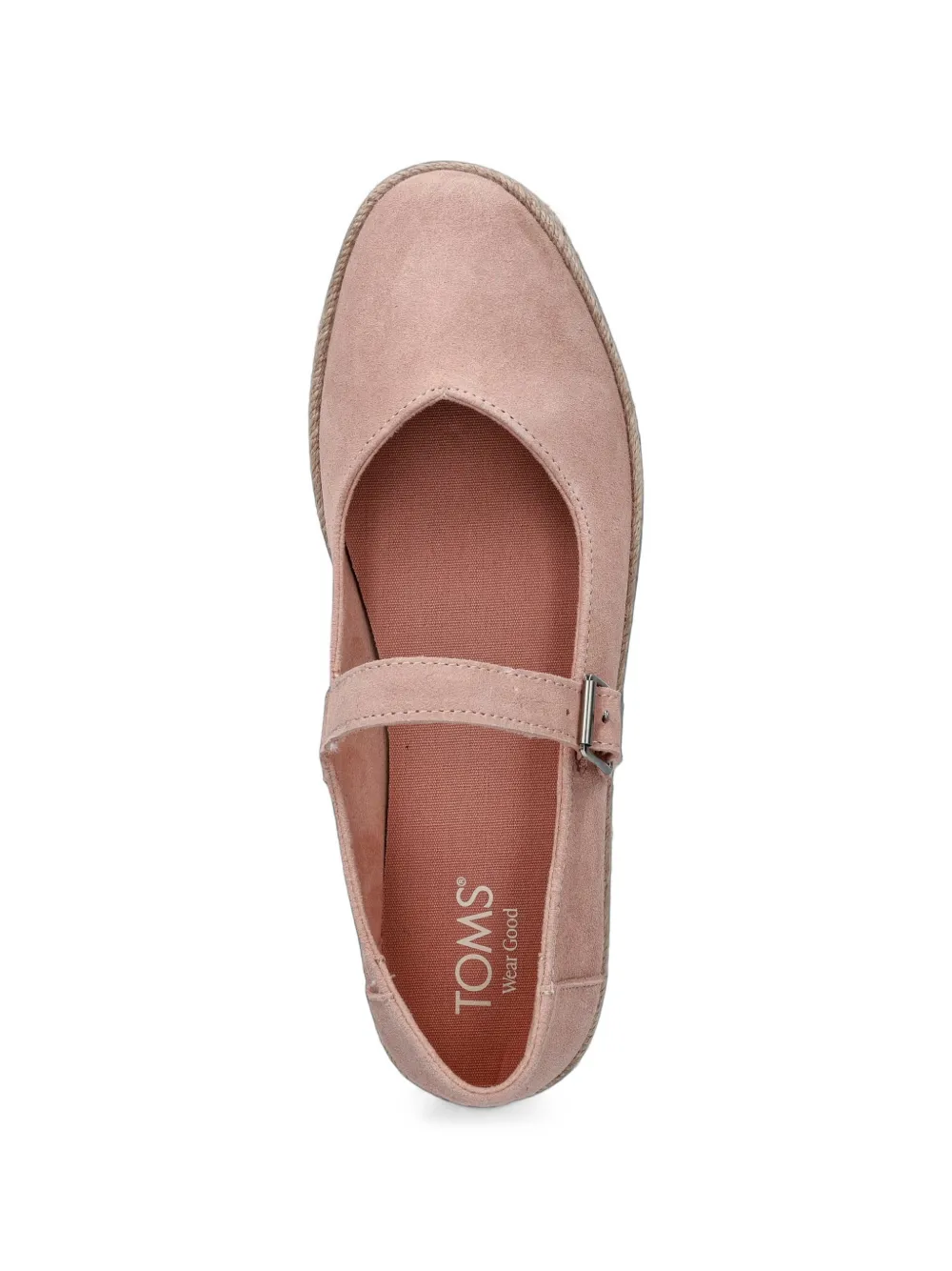 Toms Carolina Mary Jane espadrilles met gespbandje Roze