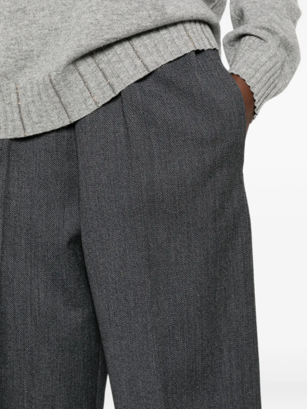 Fabiana Filippi Trevi broek met elastische tailleband Grijs