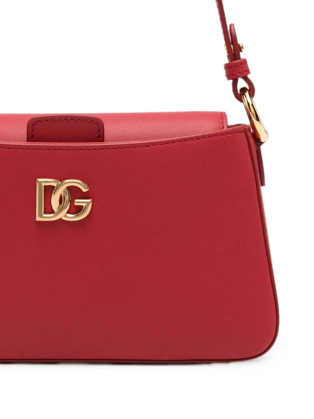 Dolce & Gabbana Leren telefoontas verfraaid met logo Rood