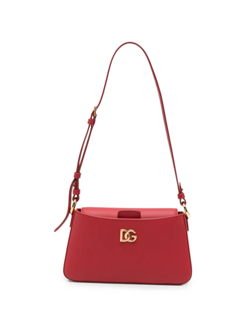 Dolce & Gabbana logo-embellished leather phone bag - Rosso