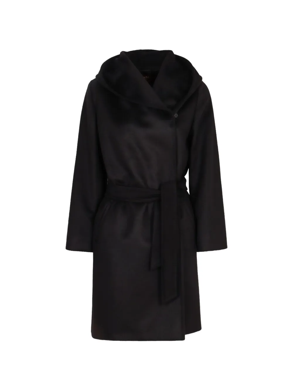 Max Mara single-breasted belted coat - Nero