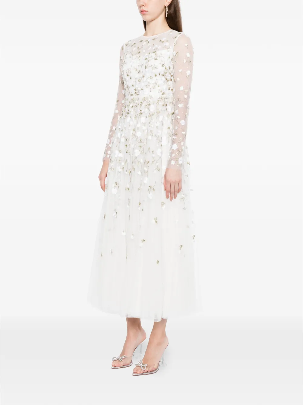 Needle & Thread Avondjurk Beige