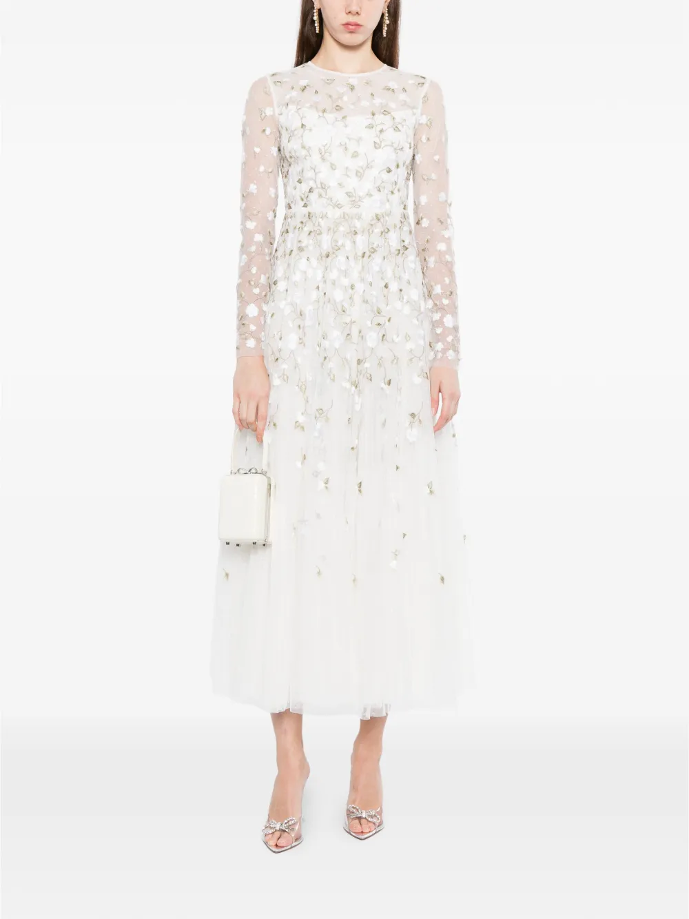 Needle & Thread Avondjurk Beige