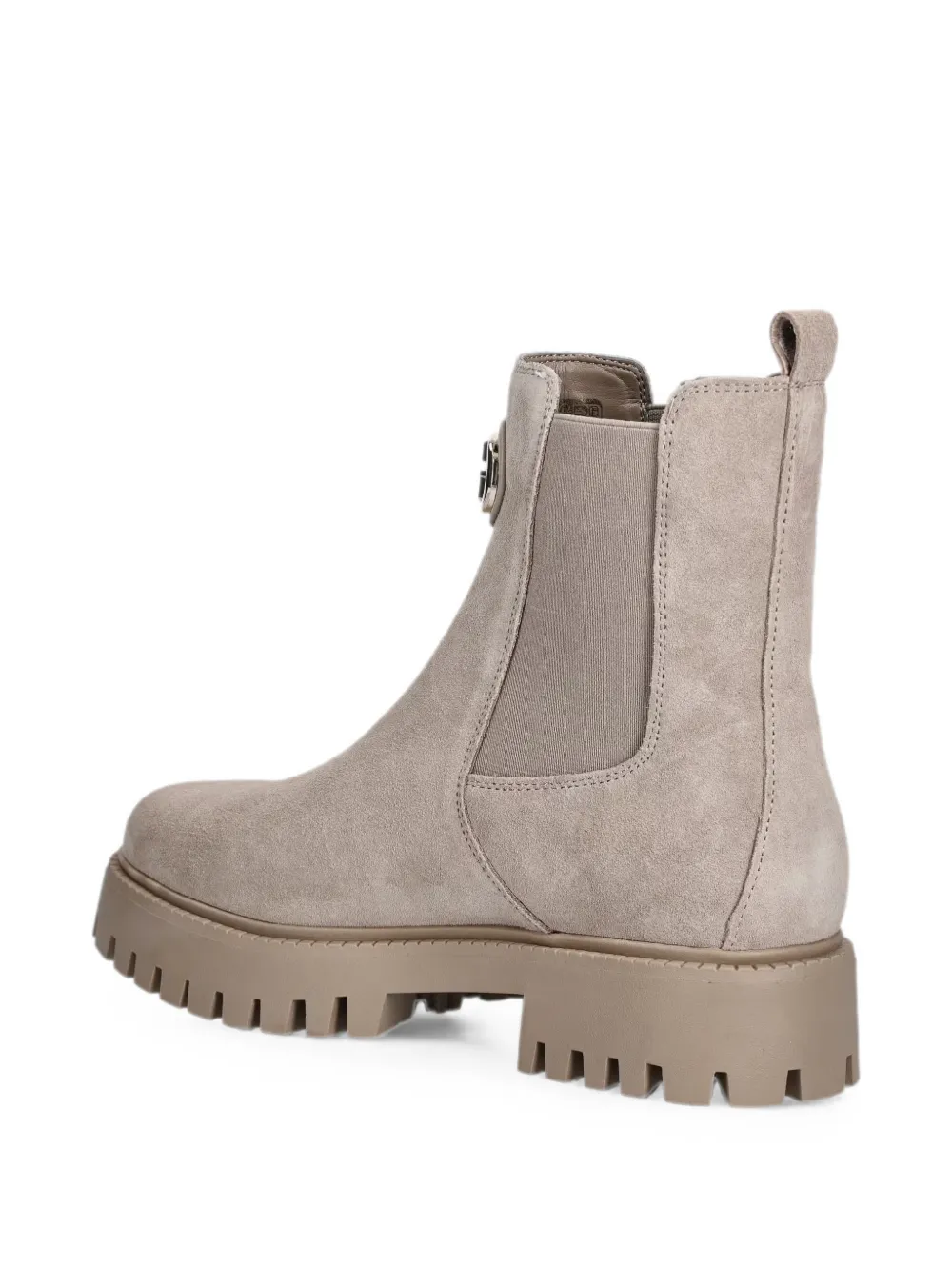 GUESS USA logo-plaque chunky-sole ankle boots Grijs