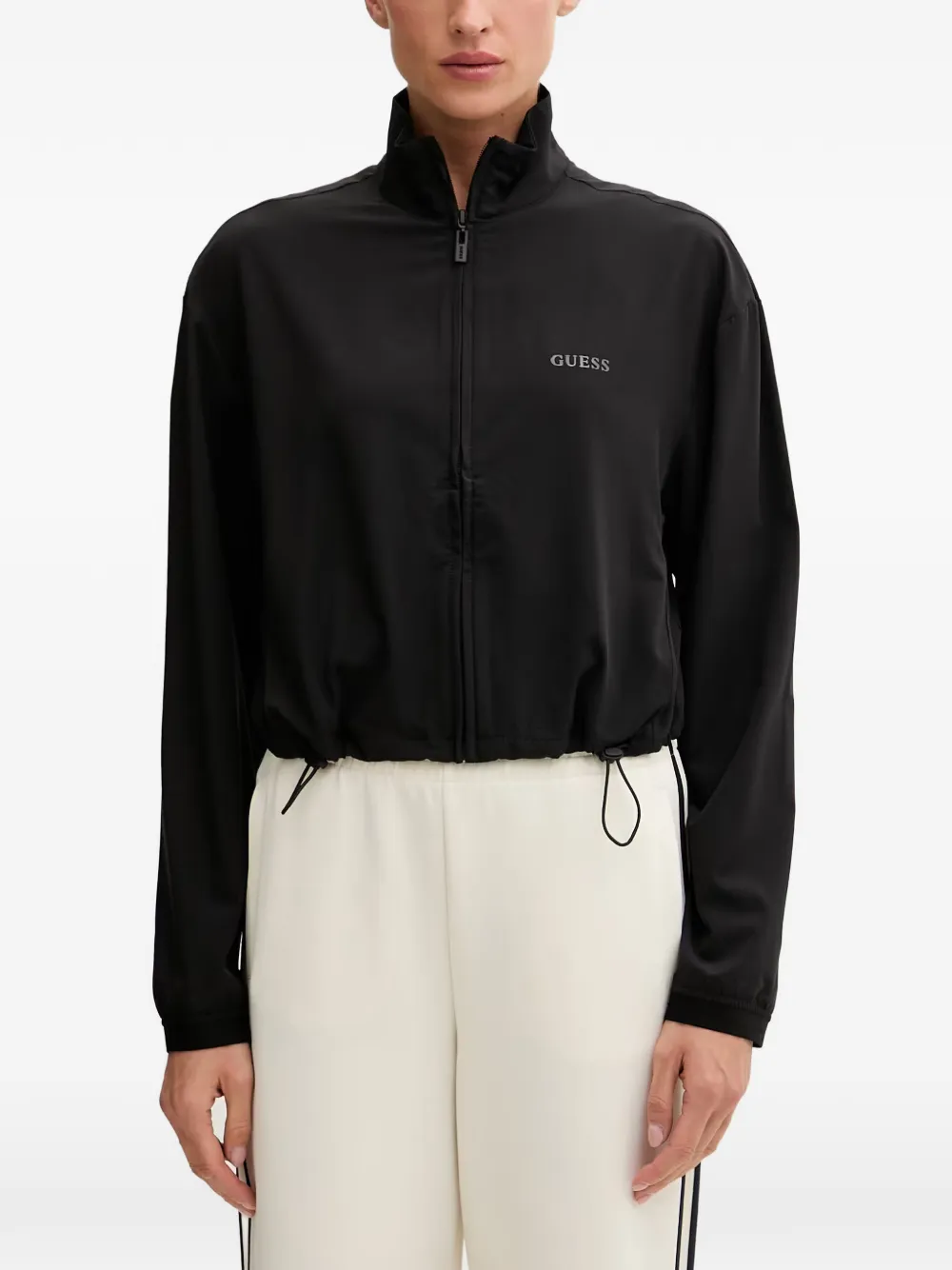 GUESS USA logo-print drawstring jacket - Nero