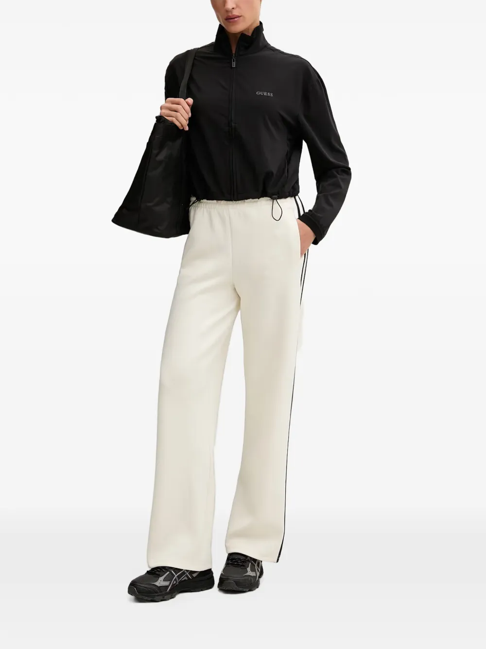 GUESS USA Shirtjack met logoprint Zwart
