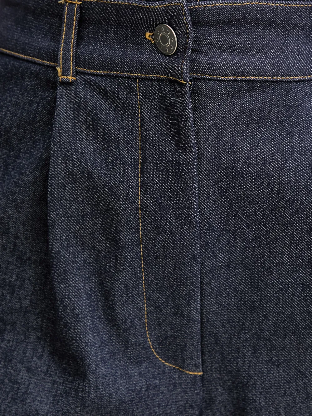 Morgan Denim shorts met plooien Blauw