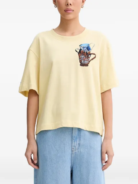 MUNTHE Nuri embroidered-motif short-sleeve T-shirt