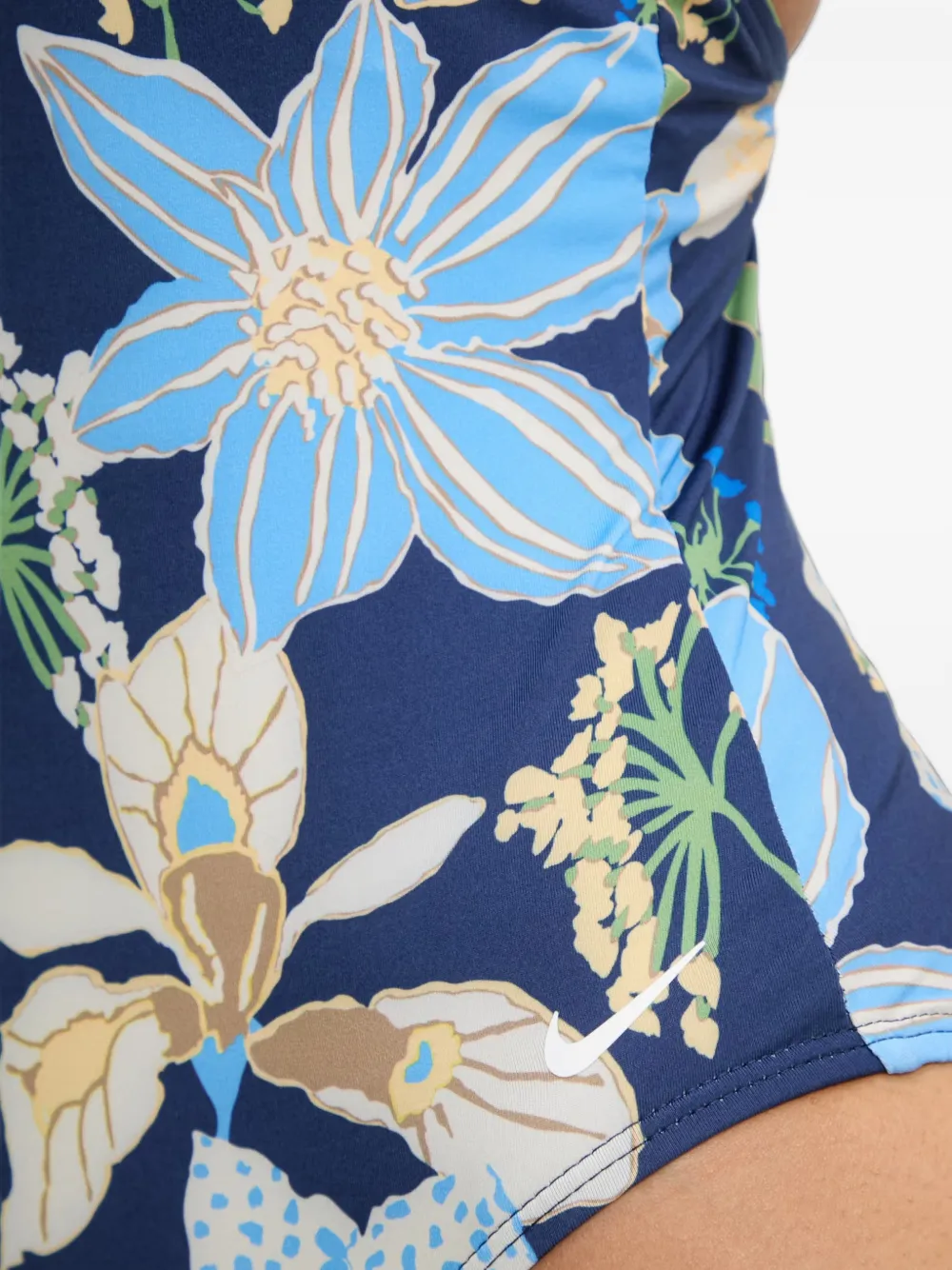 Nike Badpak met bloemenprint Blauw