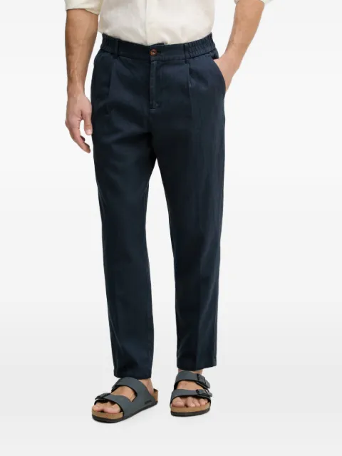 Mos Mosh Baldo Porro pleated elasticated-waistband trousers