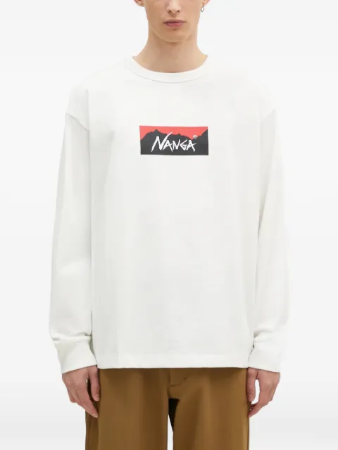 NANGA logo-print long-sleeve T-shirt