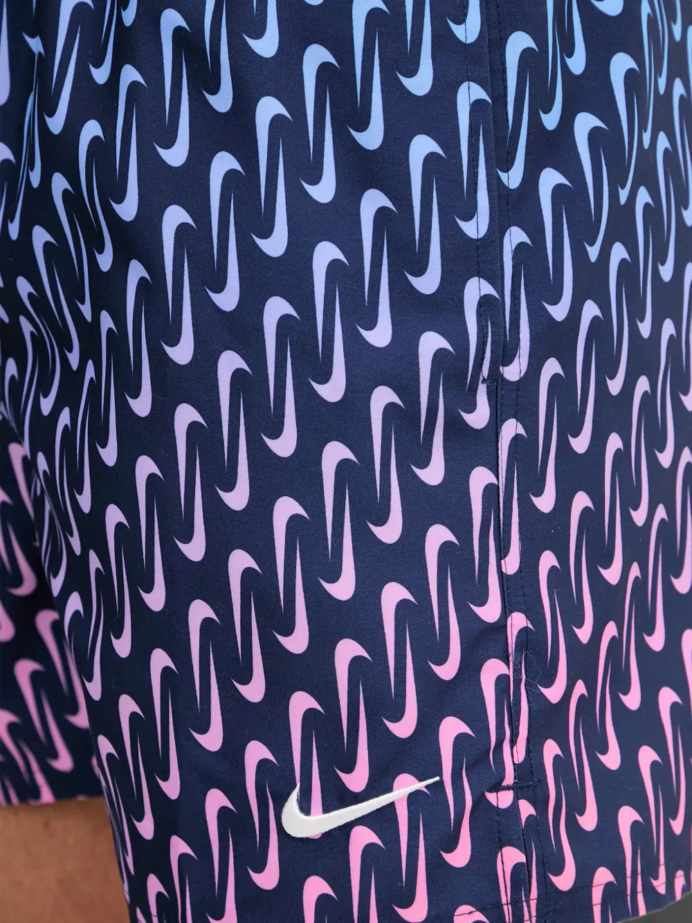 Nike Swoosh zwembroek met logo-print Blauw