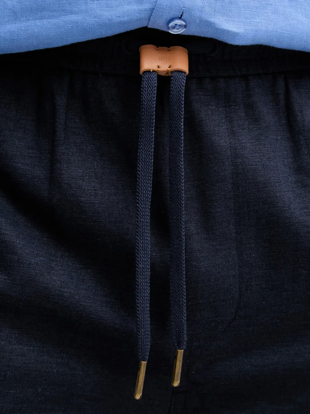 Mos Mosh MMGMavi shorts met trekkoordtaille Blauw