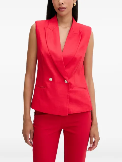 Morgan double-breasted sleeveless top