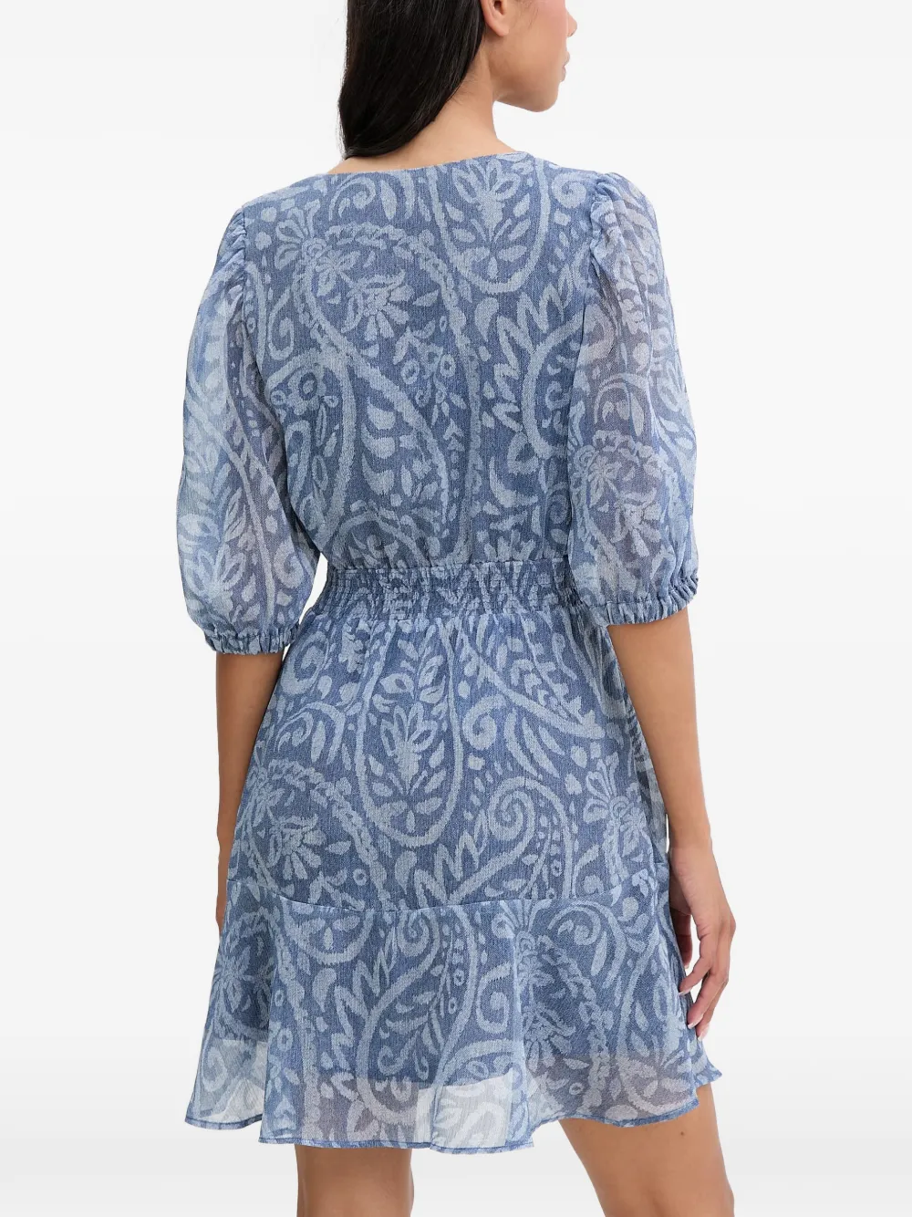 Morgan Wikkeljurk met paisley-print Blauw