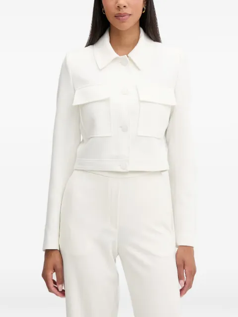 Morgan cropped button-up jacket