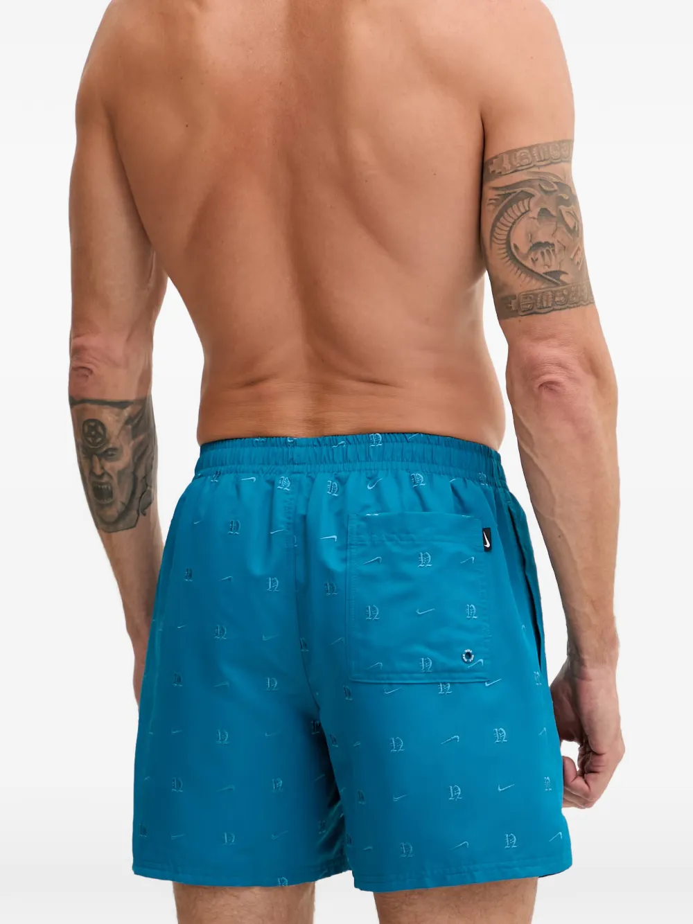 Nike Zwembroek met geborduurd logo Blauw