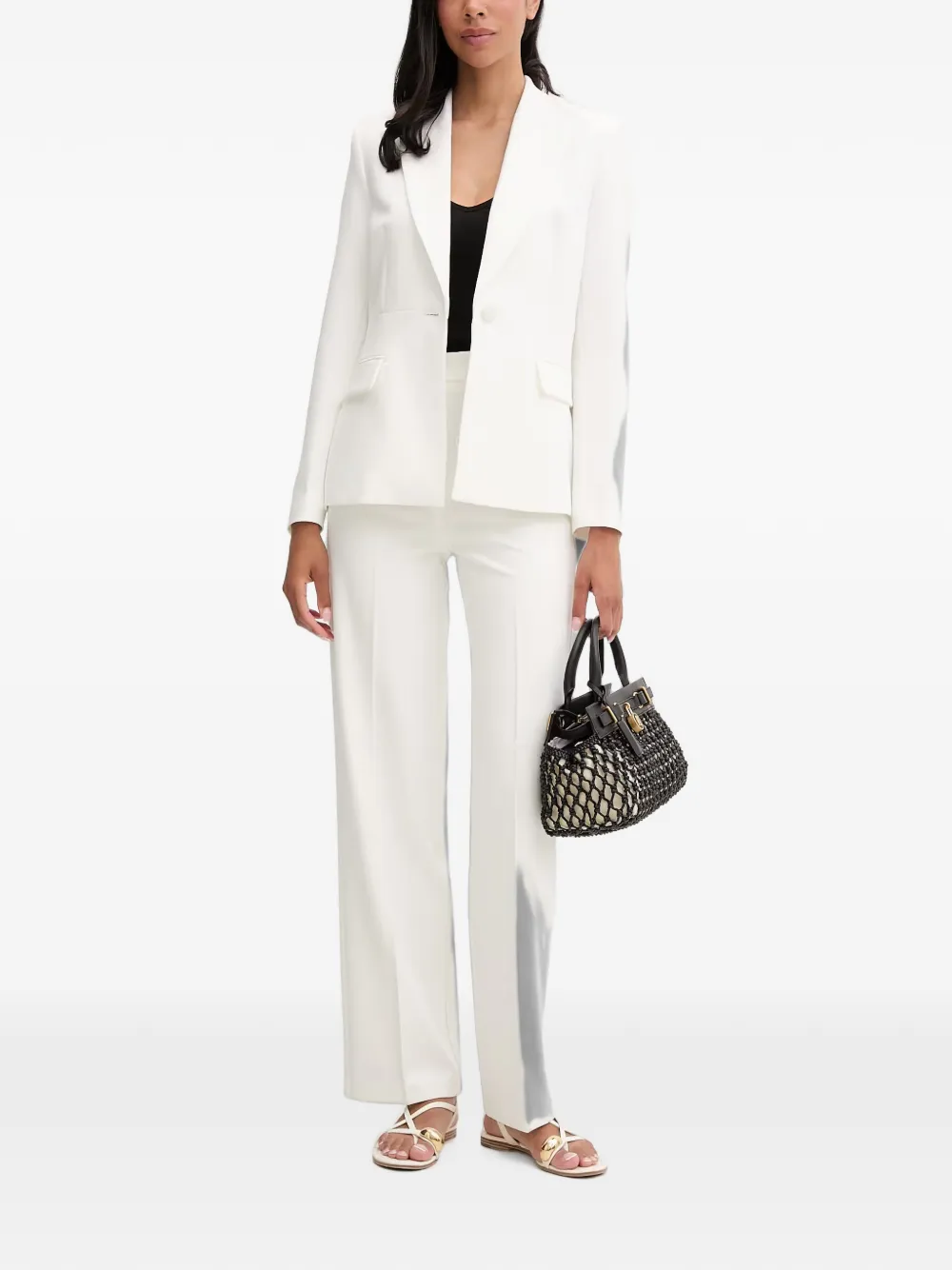 Morgan Blazer met kanten vlak Wit
