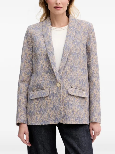 Mos Mosh MMWren Eve chevron-pattern shawl-collar blazer