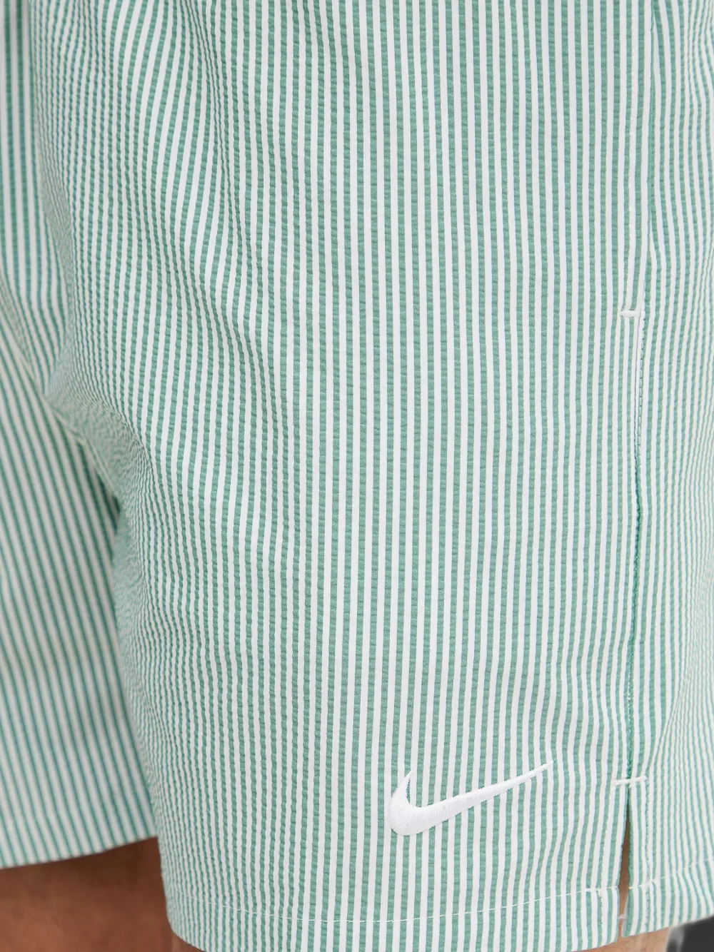 Nike Zwembroek met seersucker-streep Groen