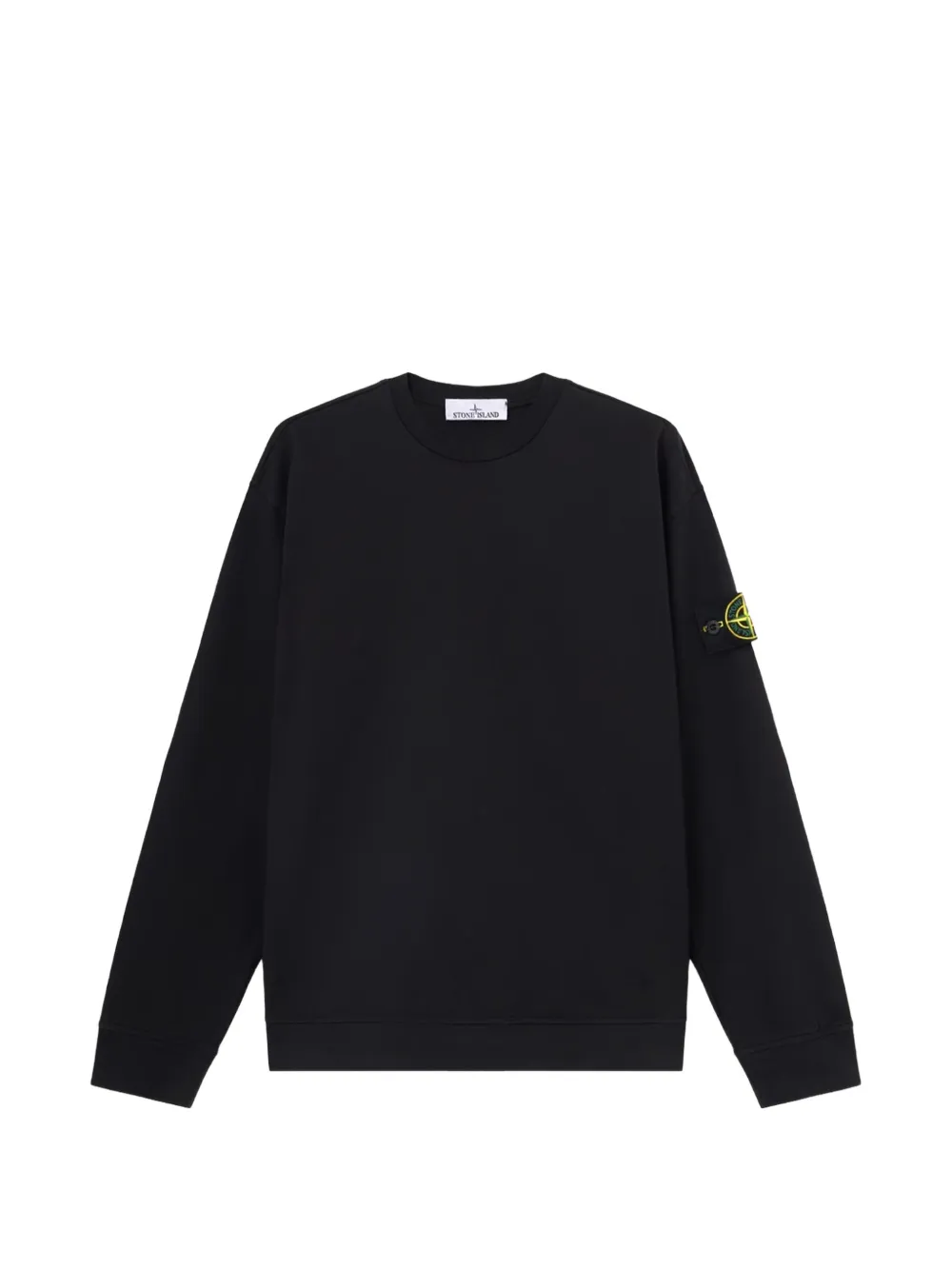 Stone Island logo-patch sweatshirt - Schwarz