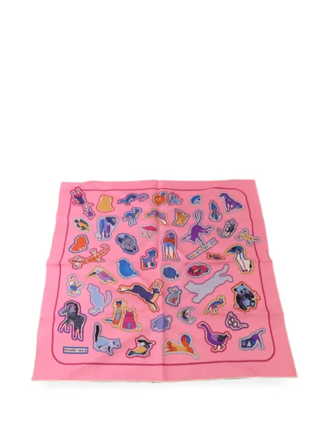 Hermès Pre-Owned animal-print scarf