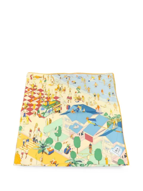Hermès Pre-Owned graphic-print silk scarf