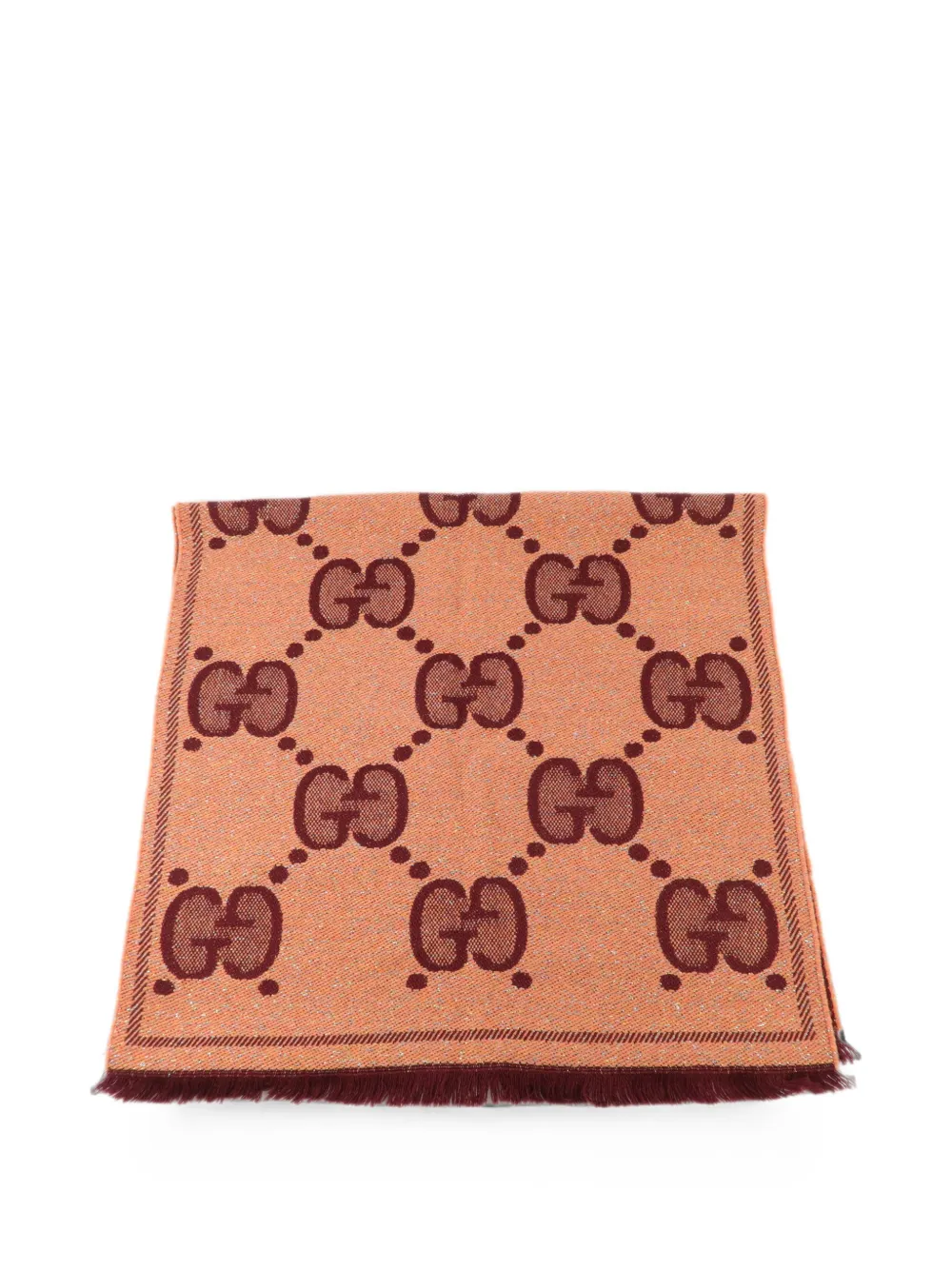 Gucci Pre-Owned Foulard con monogramma GG - Arancione