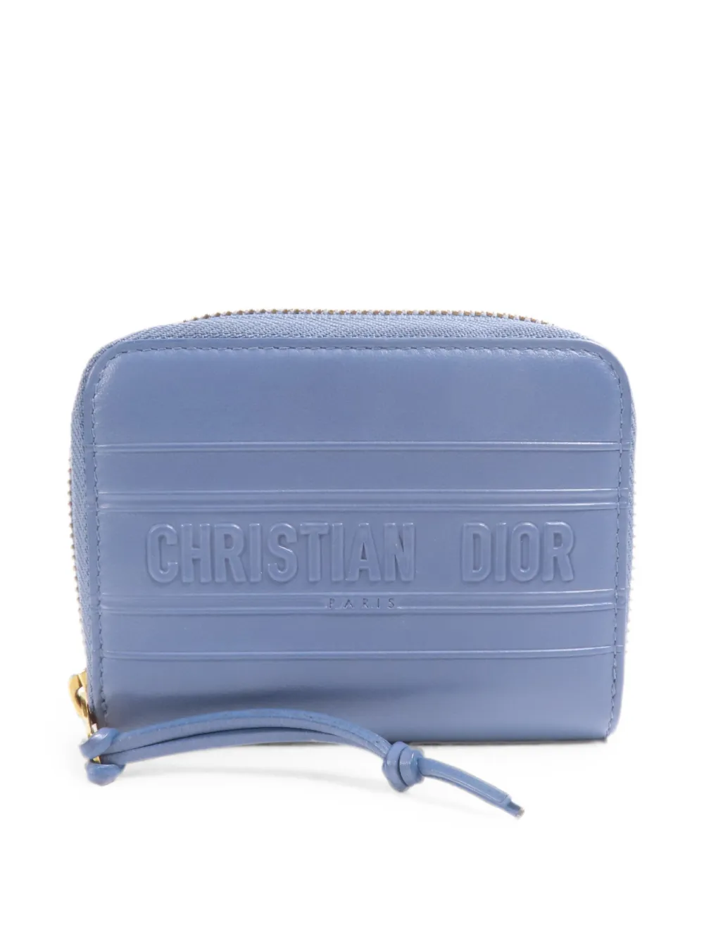 Christian Dior Pre-Owned logo-embossed wallet - Blue