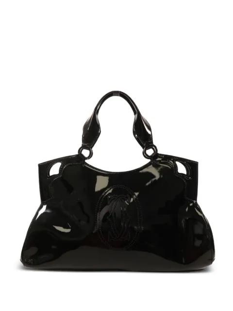 Cartier bolso shopper con logo de piel