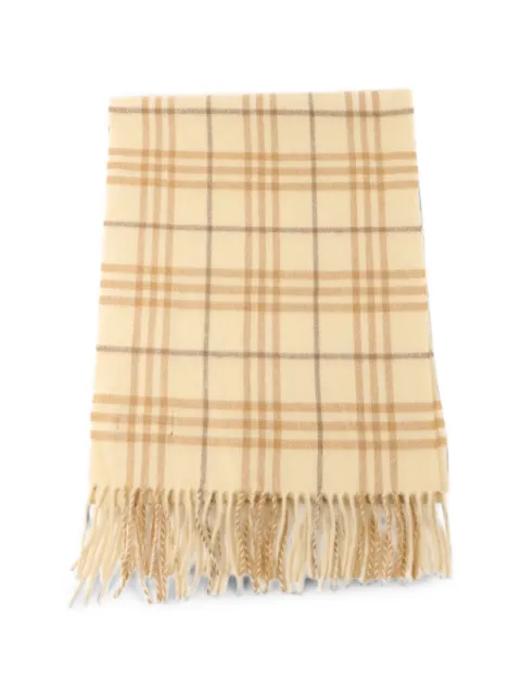 Burberry Pre-Owned 체크 캐시미어 스카프