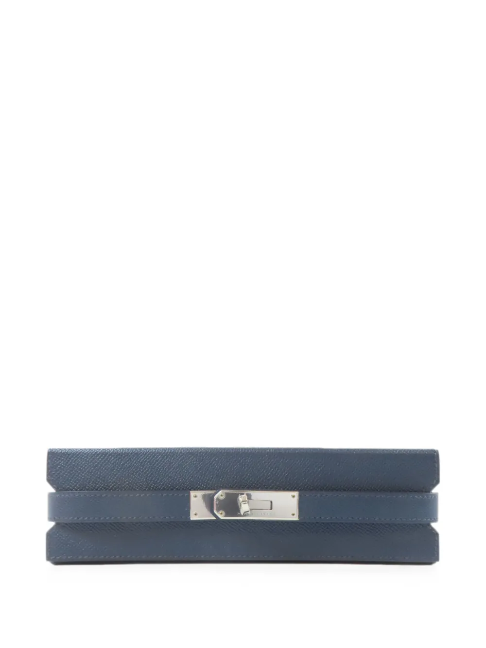 Pre-owned Hermes Leather Domino Set In Blue