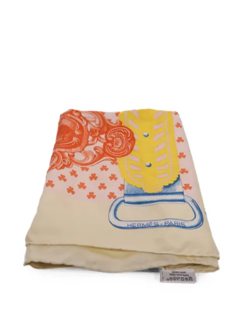 Hermès Pre-Owned Buckles Braids Tsar silk scarf