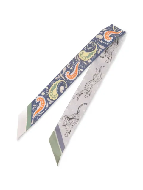Hermès Pre-Owned mascada Twilly Guepards Bandana