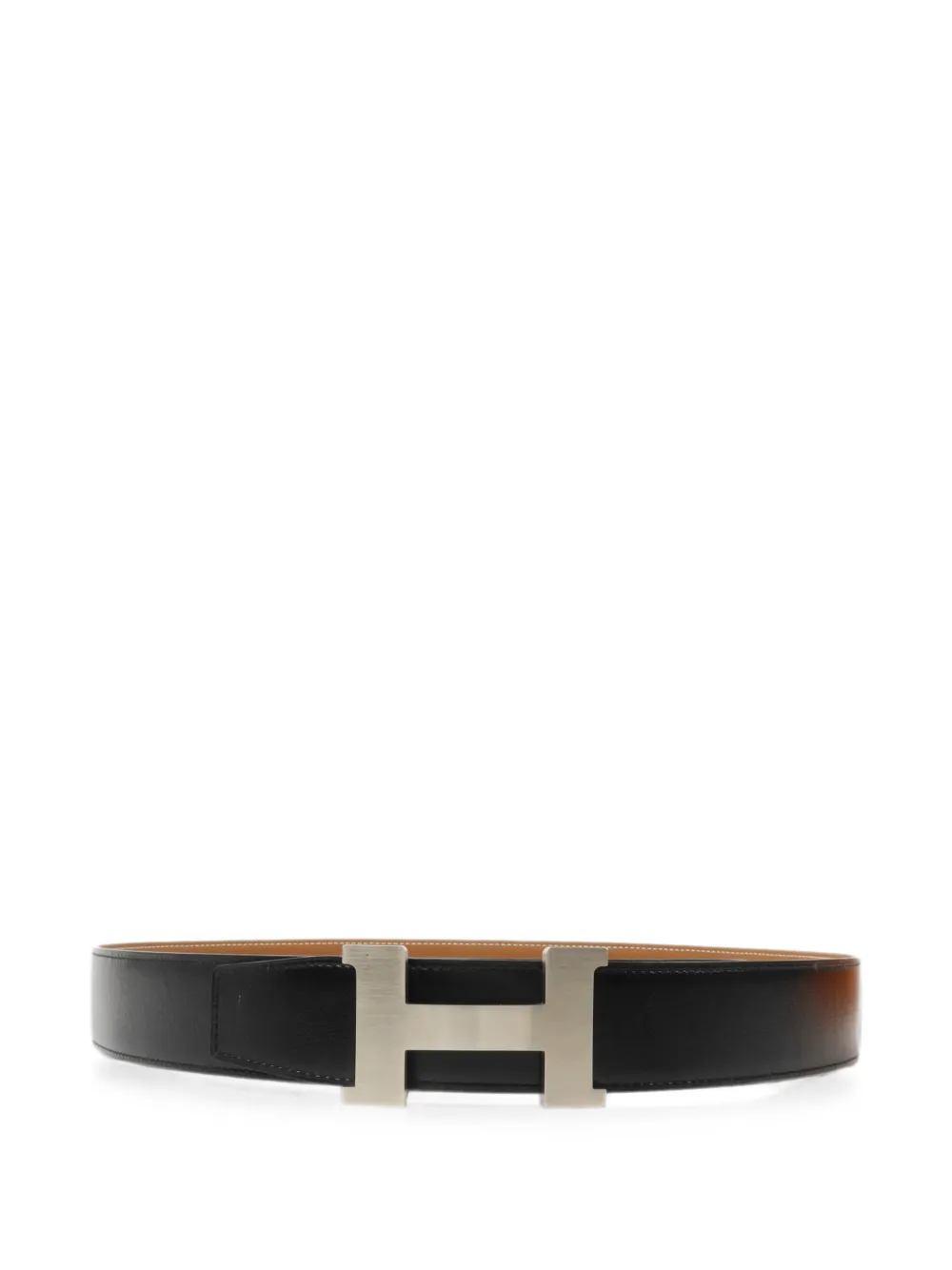 Hermès Pre-Owned Cintura con fibbia H 2024 - Nero