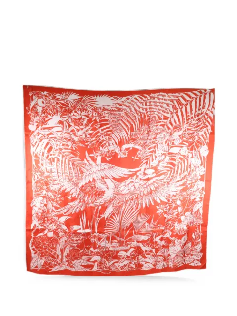 Hermès Pre-Owned Flamingo Party scarf