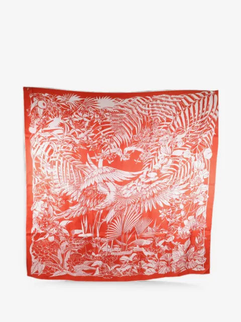 Hermès Pre-Owned Flamingo Party scarf