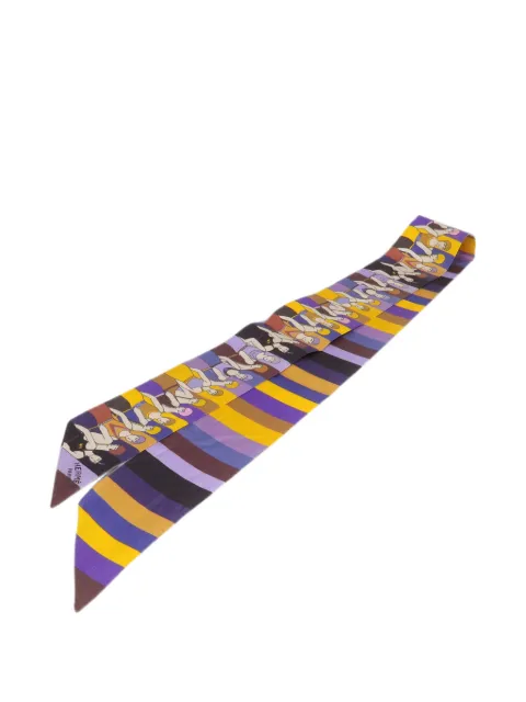 Hermès Pre-Owned striped silk scarf