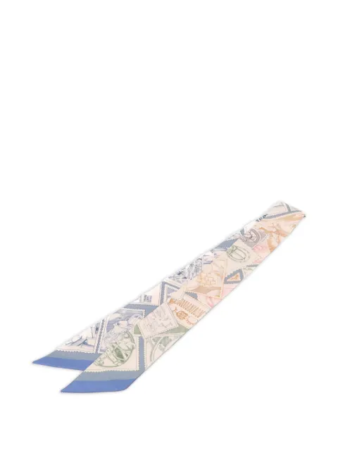 Hermès Pre-Owned mascada con sello estampado