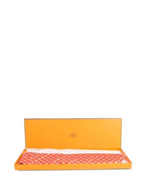 Hermès Pre-Owned corbata con estampado abstracto