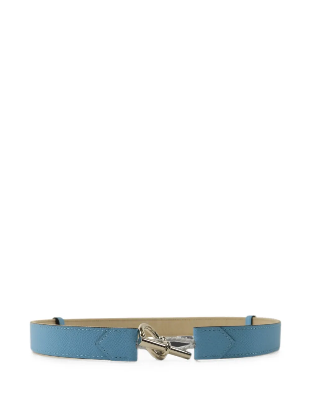 Hermès Pre-Owned Baborde Epsom leather belt - Blu