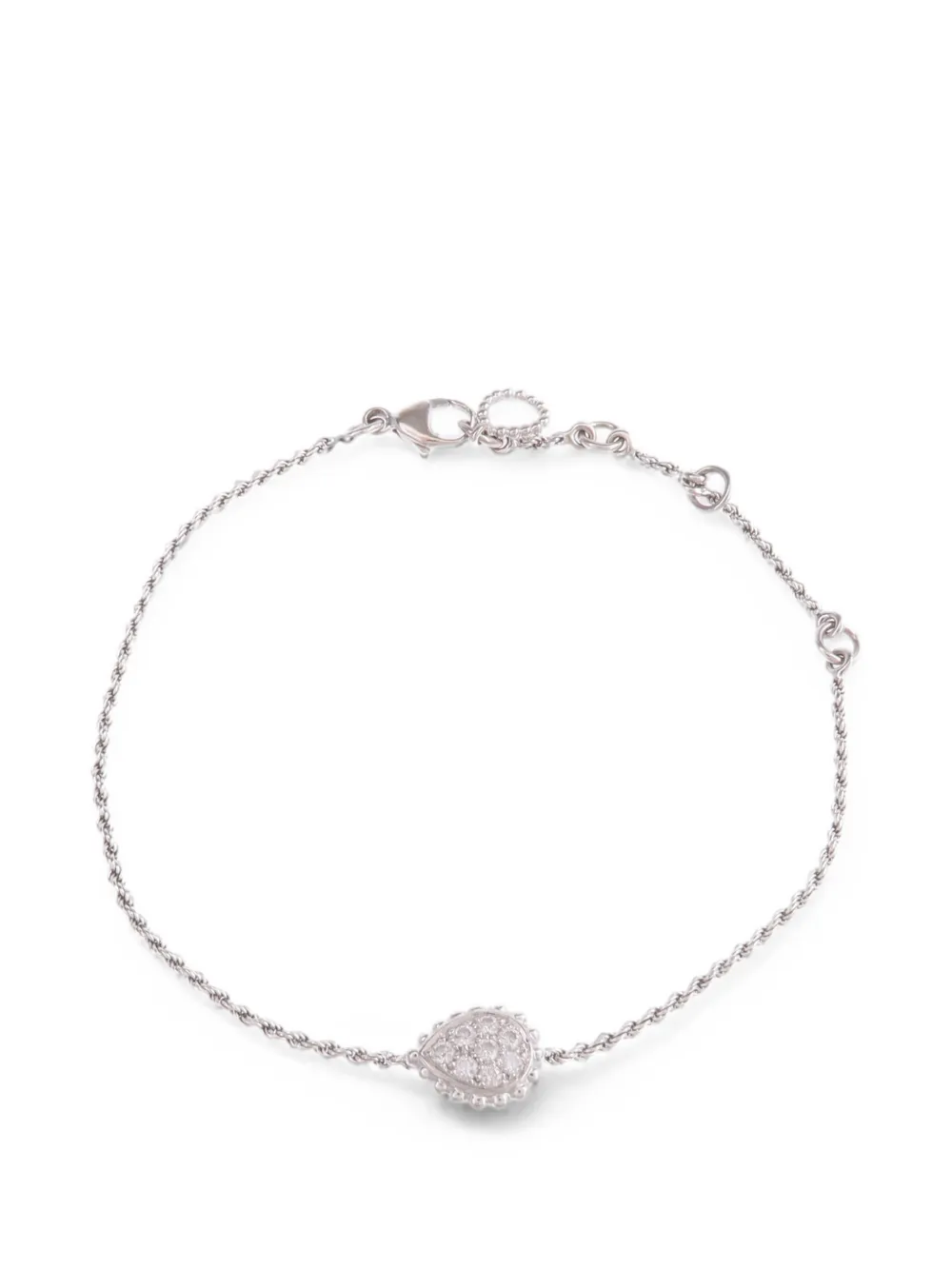 Pre-owned Boucheron Serpent Bohème Diamond Bracelet In Silver
