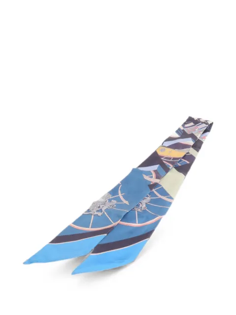 Hermès Pre-Owned mascada con estampado gráfico