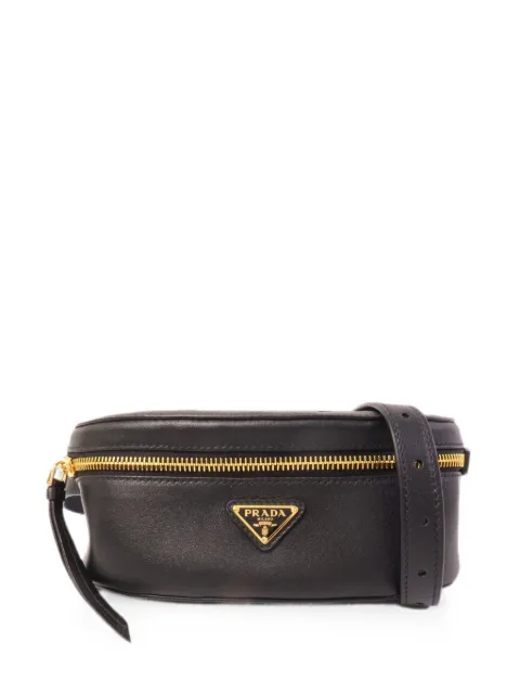 Prada Pre-Owned triangle-logo leather belt bag