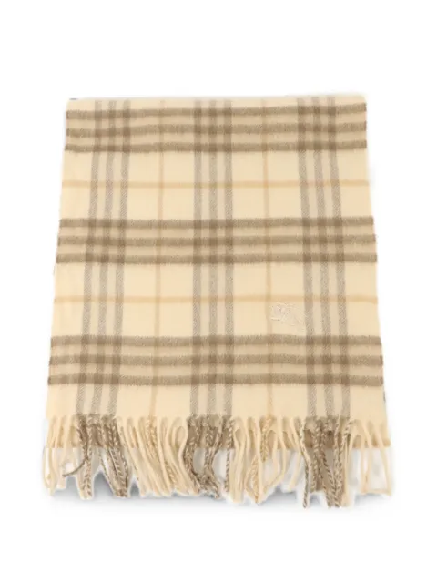 Burberry Pre-Owned check-pattern fringed scarf