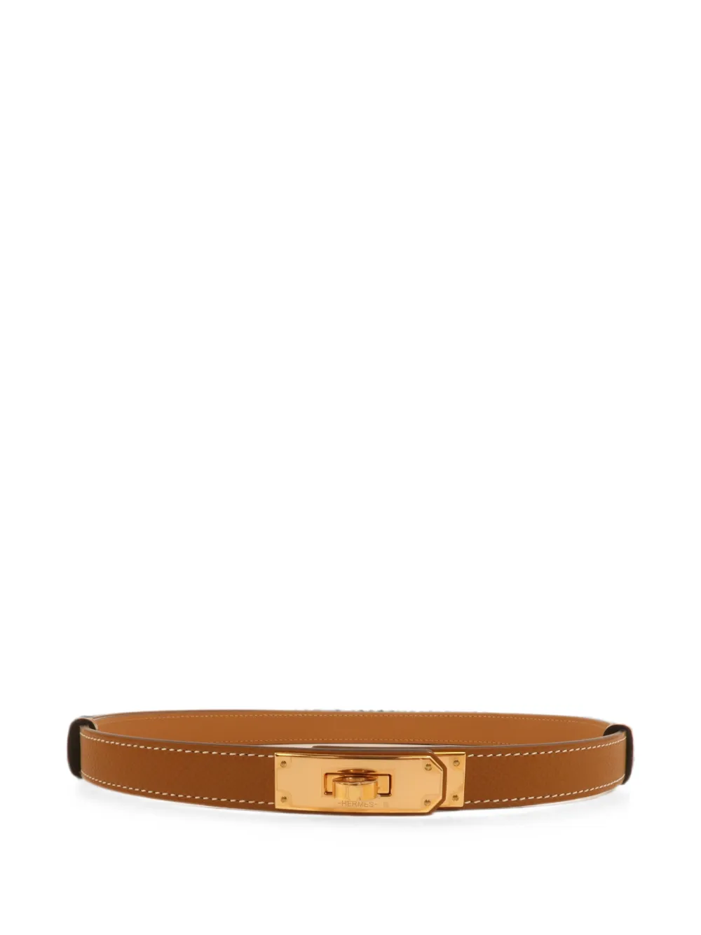 Hermès Pre-Owned Kelly 18 Epsom-leather belt - Toni neutri