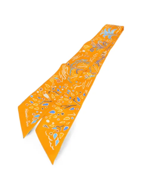 Hermès Pre-Owned Twilly silk scarf