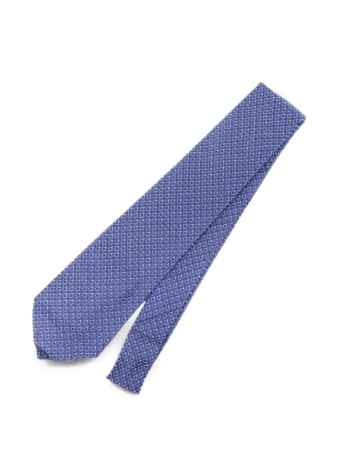 Ferragamo Pre-Owned Gancini-pattern silk tie