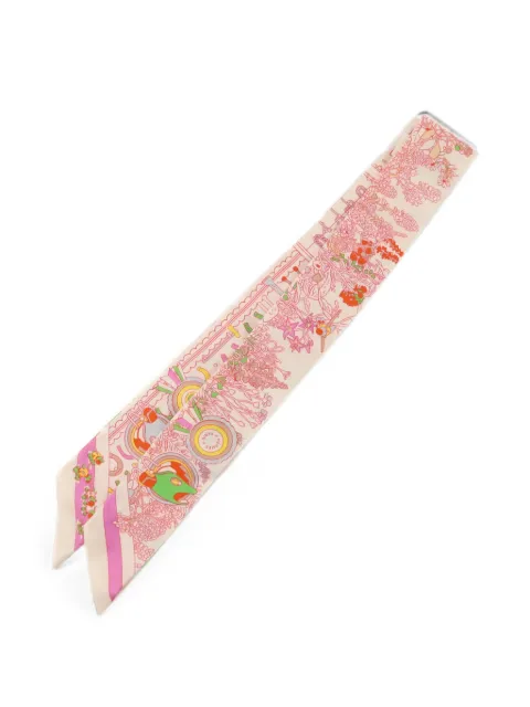 Hermès Pre-Owned Twilly printed scarf