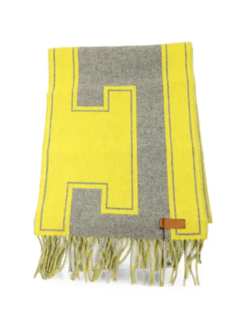 Hermès Pre-Owned fringed cashmere scarf